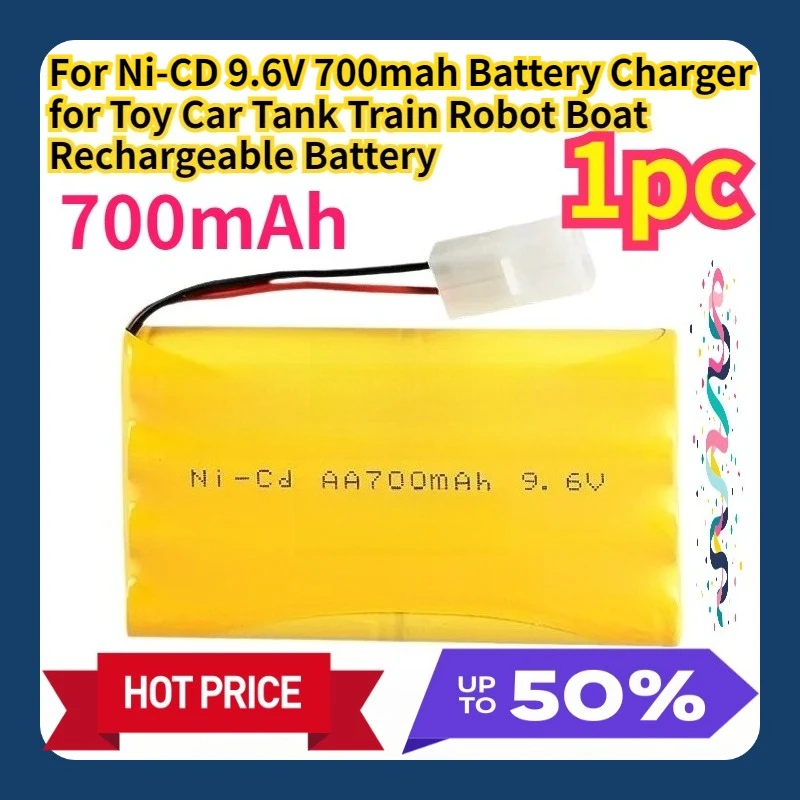 

For Ni-CD 9.6V 700mah Battery Charger for Toy Car Tank Train Robot Boat Rechargeable Battery