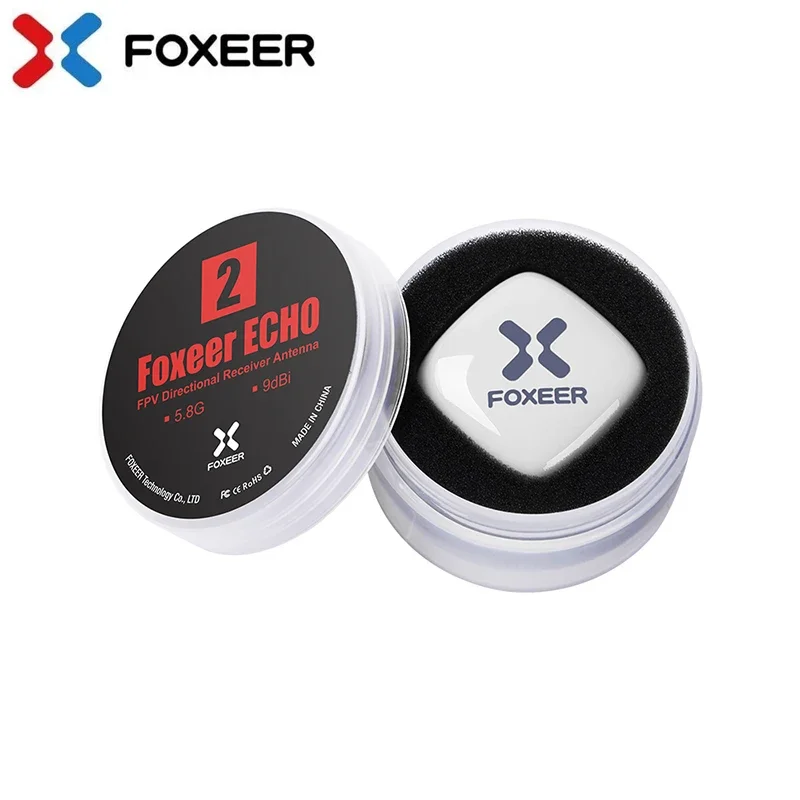 FOXEER ECHO 2 V2 5.8GHz 9dBi Patch Antenna LHCP RHCP for RC Airplane FPV Freestyle Drones VTX VRX Goggles Monitor