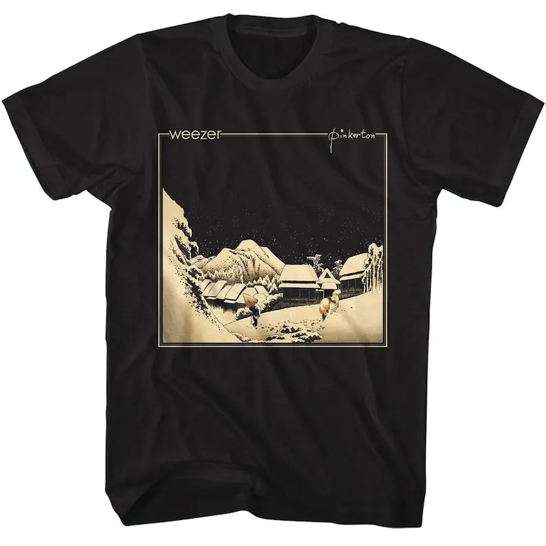 Weezer Pinkerton Cover Black T-Shirt