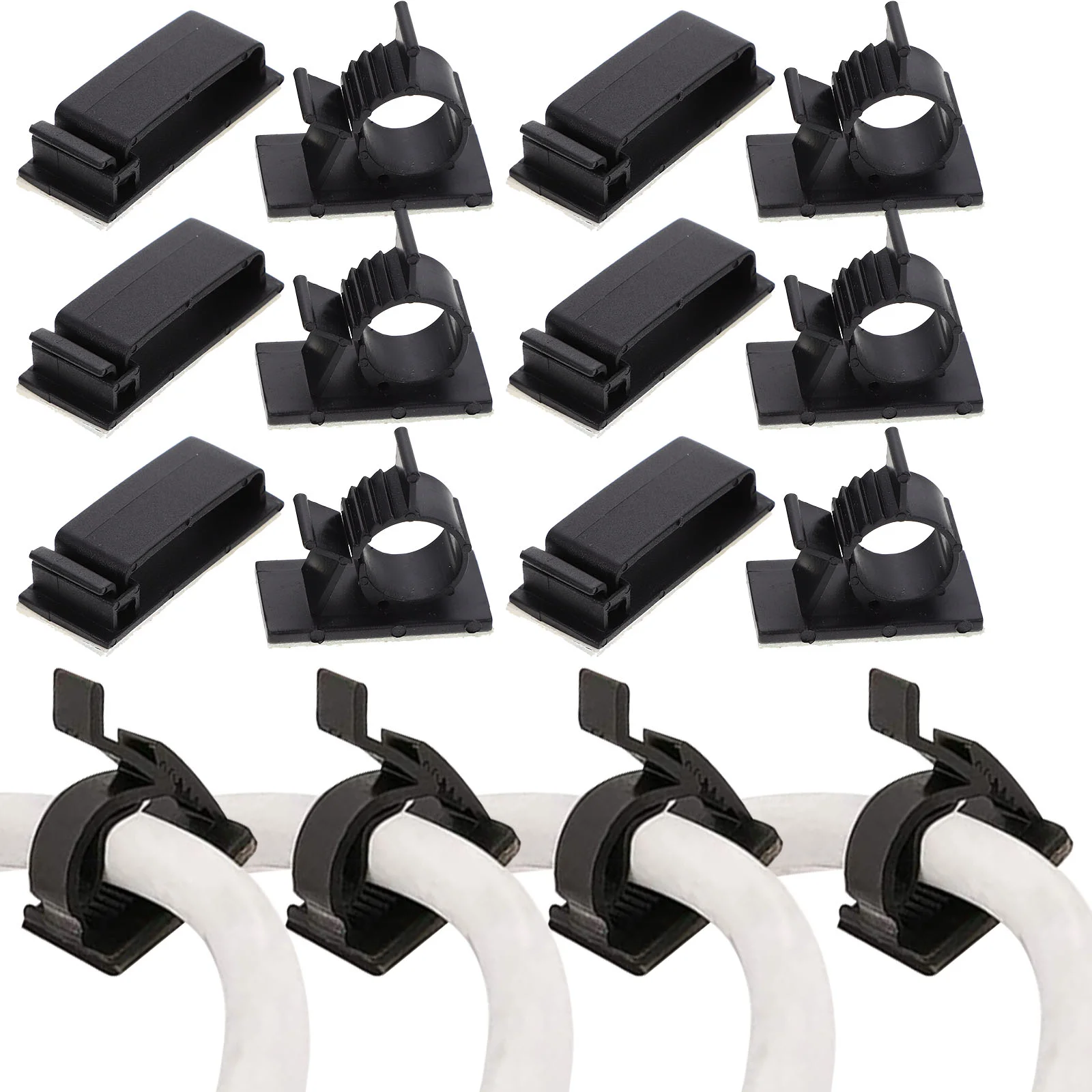 Wire Organizers Wiring Button Cord Clip Adhesive Cable Clips Holders for Cords Electric