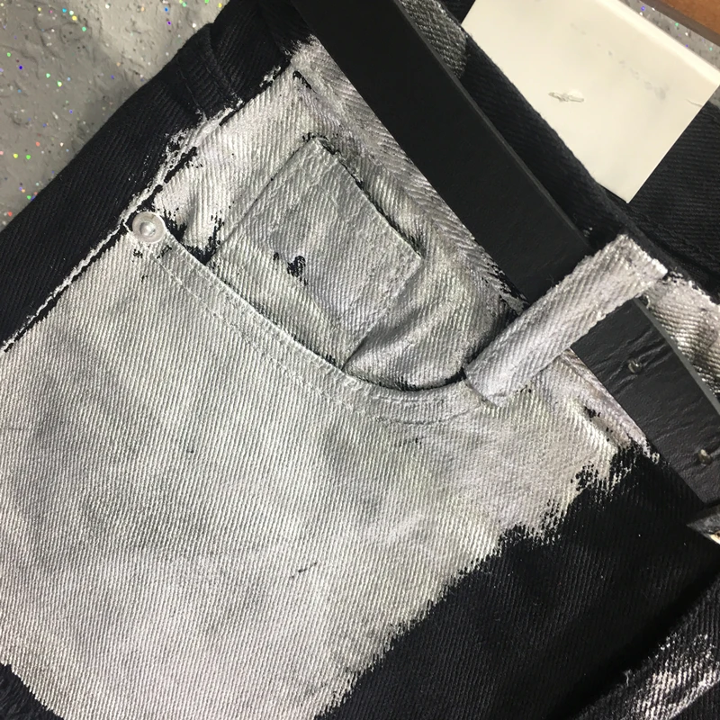 Street Ripped Denim Shorts for Women Contrast Color Wide-legged Hot Pants Slim Causal Jeans Shorts Irregular Y2k Black Summer