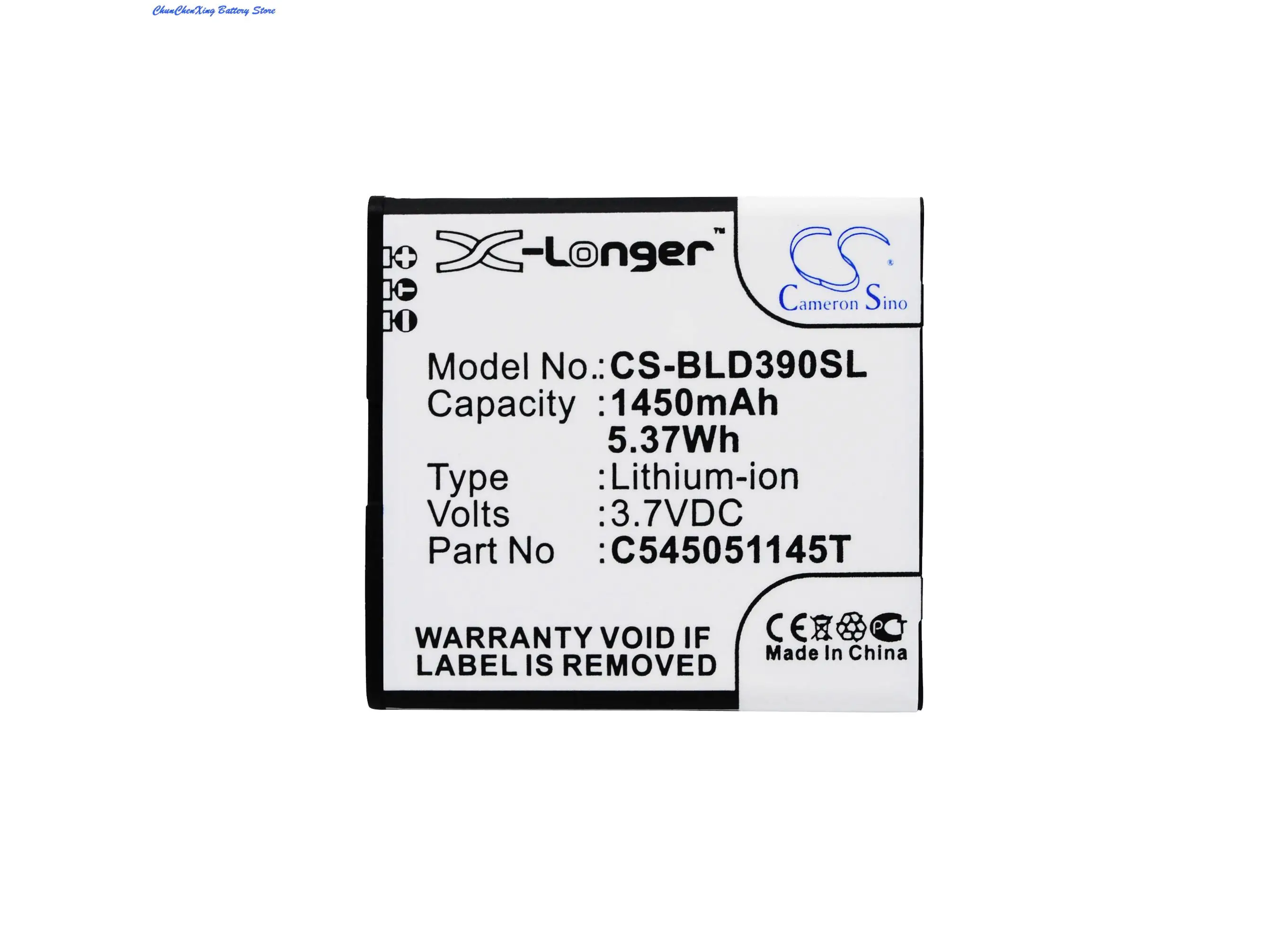 

1450mAh Battery C545051145T for BLU D050L,D050u, D070, D070X, D141T, D352L, D390U, D390x, Dash J, Dash JR TV,Dash L