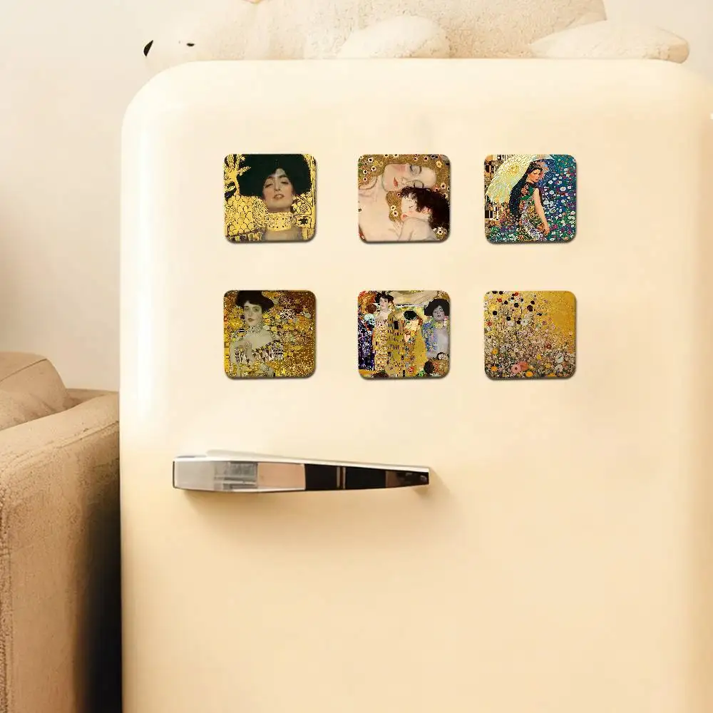 G-Gustav K-Klimt Refrigerator Magnets For Dishwasher/ Refrigerator/ Freezer, Whimsical Kitchen Decor