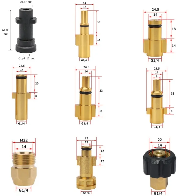 Sewer Drainage Cleaning Hose, Pipe Cleaning Kit, Sewer Drainage Pipe Injector Cleaning Nozzle, Suitable For Karcher Bosch Lavor