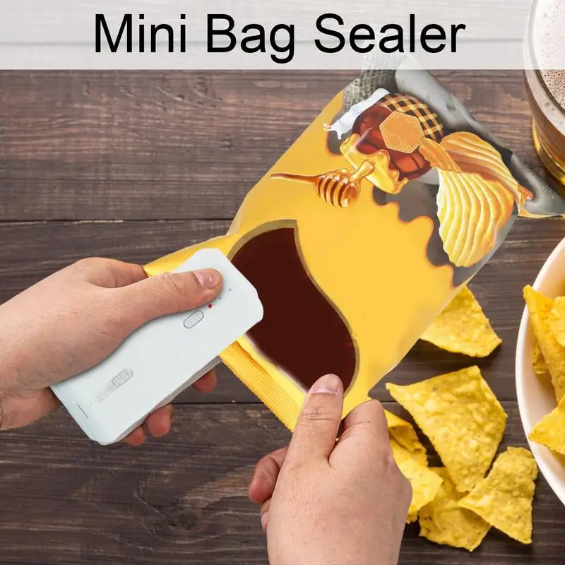 Bag Sealer Heat Seal With Cutter 2 In 1 1300mah Lengthen Heat Sealer With 3 Modes Durable Food Sealer Small Sealer Machine