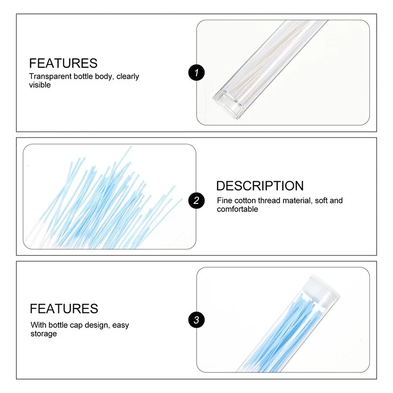 120/60 Uds. Limpieza de Piercing en la oreja herramienta limpiadora efectiva para agujeros de oreja pendientes desechables agujero limpio línea de papel para eliminar el olor a tierra