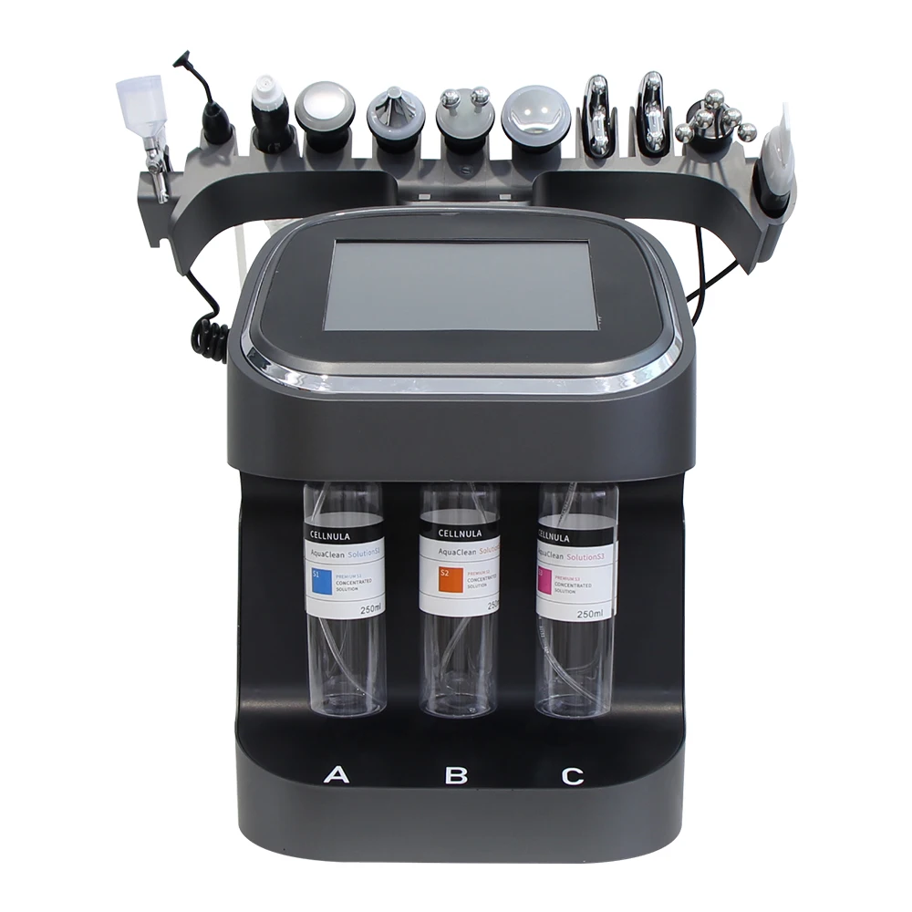 AOKO Updated 10 in 1 Bubbles Skincare Facial spa Hydrogen Purification Face Cleaning Professional Beauty Machines