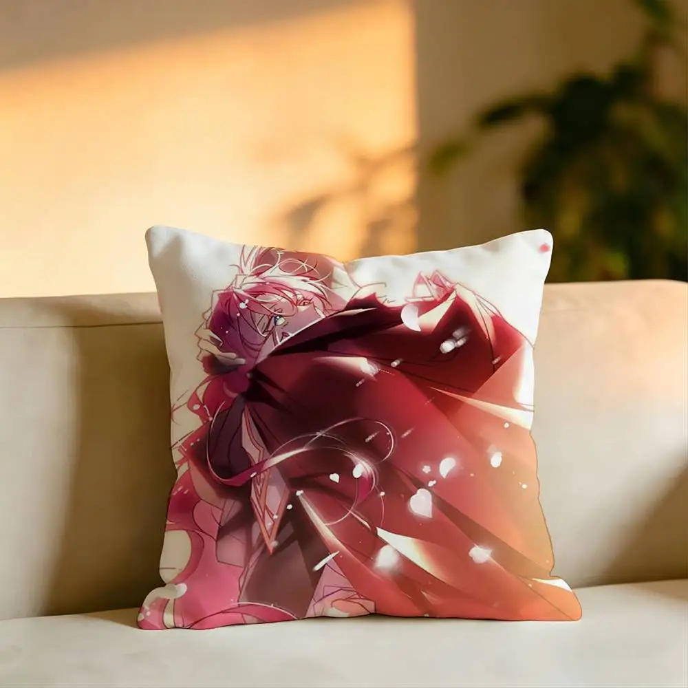 Manga V-Villains Are Destined to Die Pillow Case Square Double-Sided Sofa Cushion Cover Bedroom Bedside Pillow 4