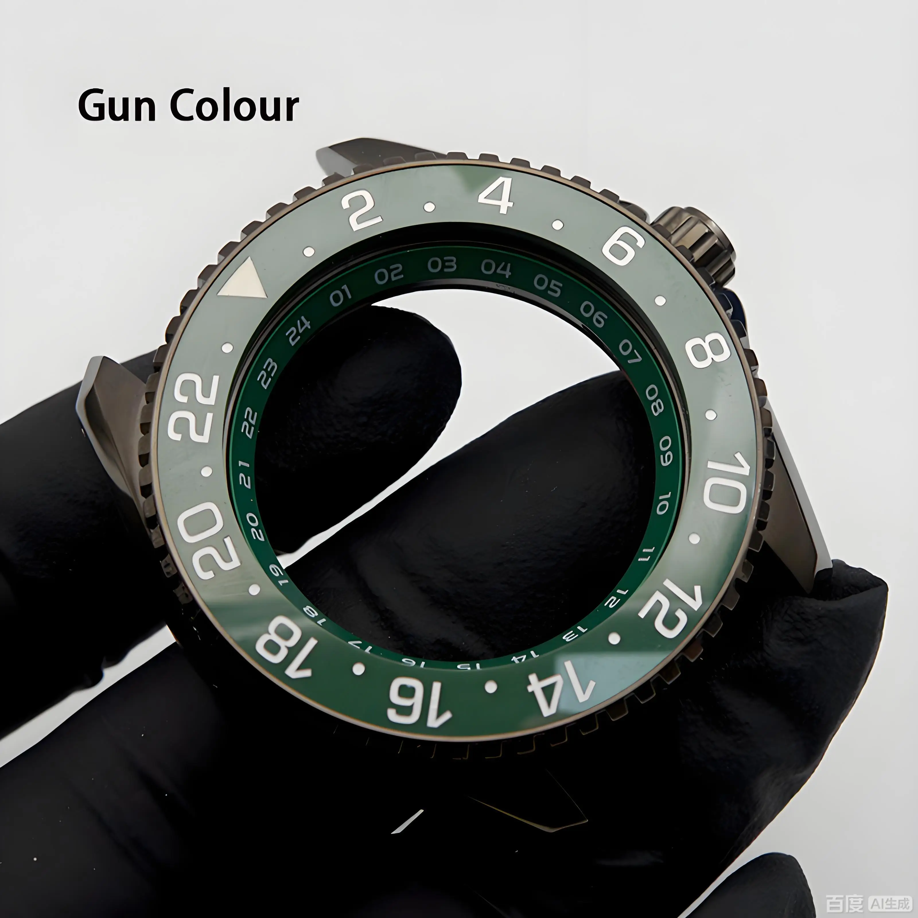 Gun PROSPEX SNR025 Watch Case Fit NH34 NH35 NH36 4R 6R Japan Automatic Movement Sapphire Glass 200M 200M Waterproof Diver Case