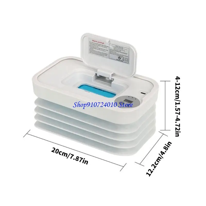 77HD Máy sưởi lau trẻ sơ sinh nhỏ gọn Cài đặt nhiệt có thể gập lại Cấu trúc bằng nhựa