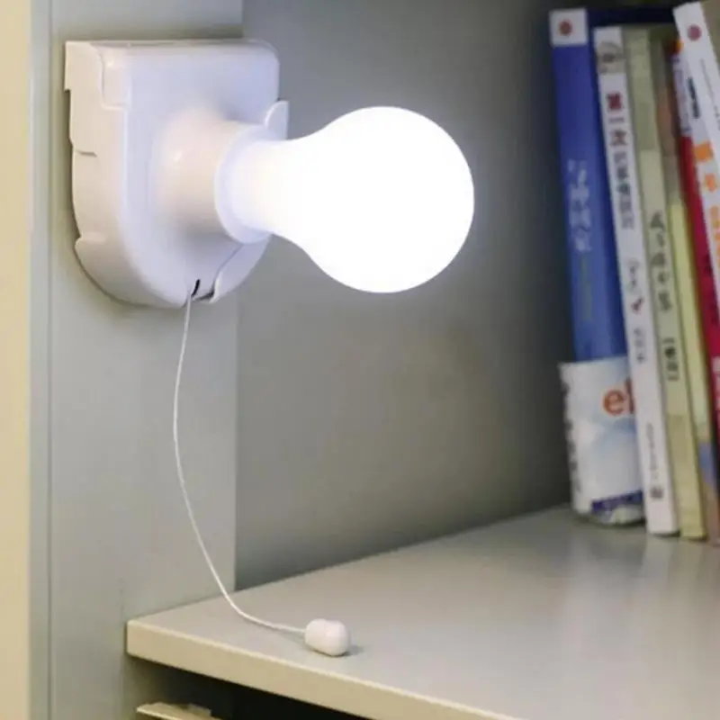 

Closet Light With Pull Chain Pull-Cord Light Bulb Home Decoration Wall Mounted Lighting For Kitchen Restaurant Bedroom Attic