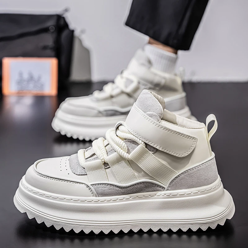 

Осень 2023, новый сезон, модная мужская парусиновая обувь на четыре сезона, молодежная версия, удобная плоская подошва, толстая подошва, мягкая протектор