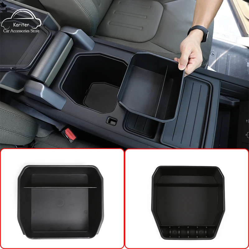 

For Land Rover Defender 110 2020-2022 Black Car Central Storage Box Door Phone Glove Armrest Box Storage Box Car Accessories