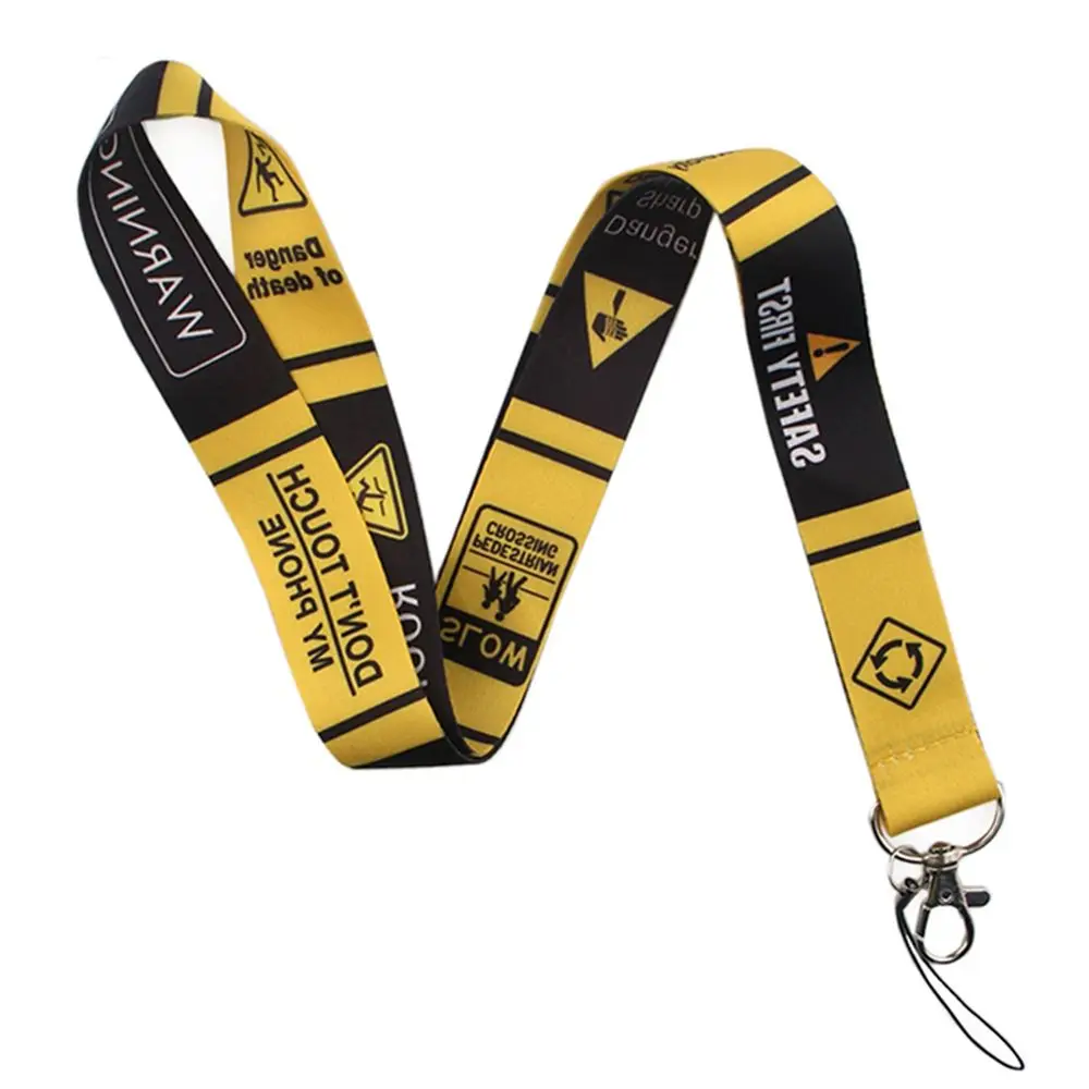 Rope ID Badge Holder Name Tag Holder Webbings Ribbon Warning Sign Lanyards Cool Neck Strap Phone Lanyard Strap Phone Hang Rope