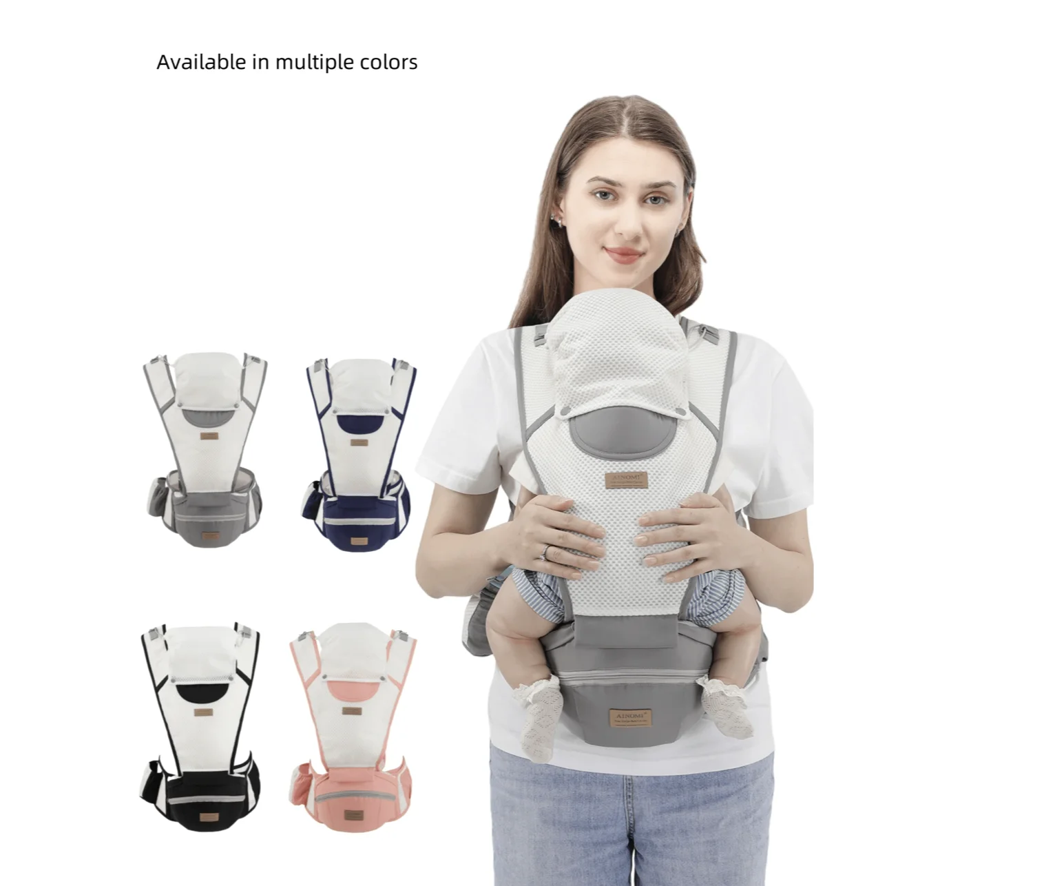 Baby Carrier Hip Seat Ergonomic Design For 3-36 month