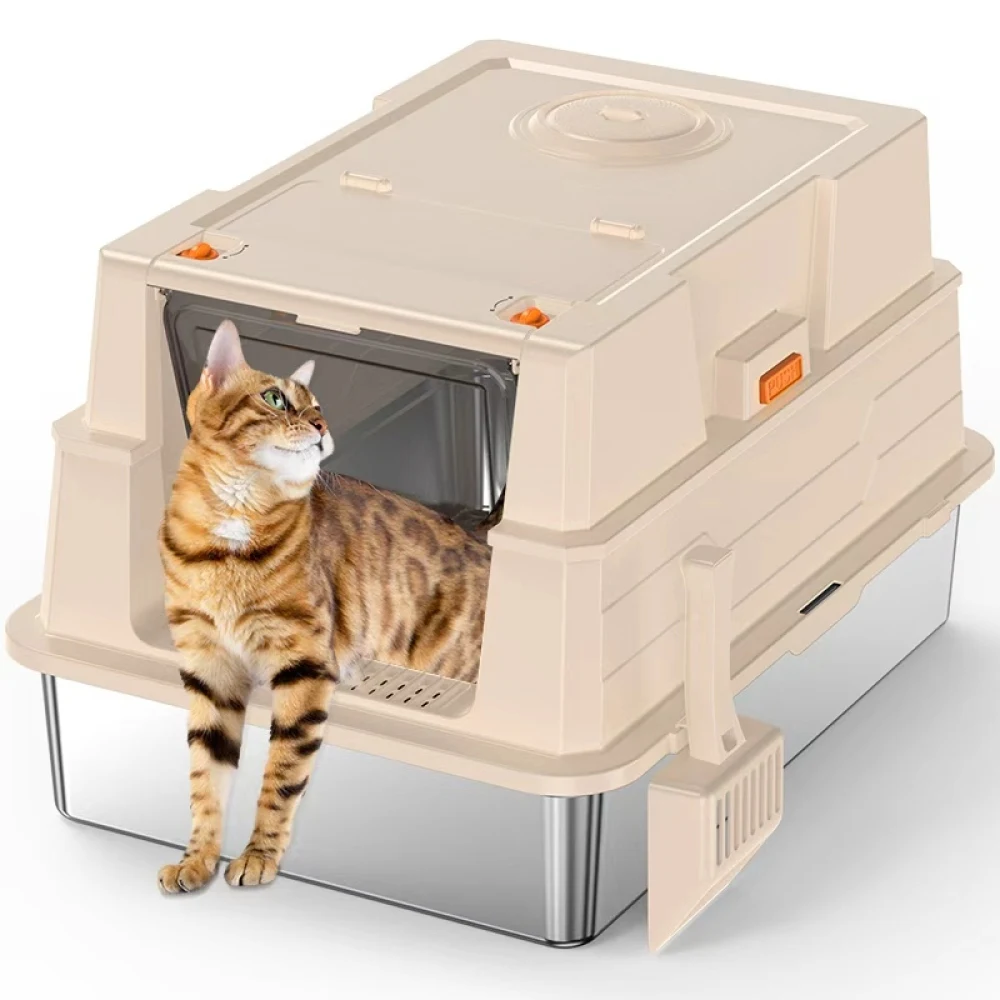 

STAINLESS STEEL CAT LITTER BOX BIG SIZE