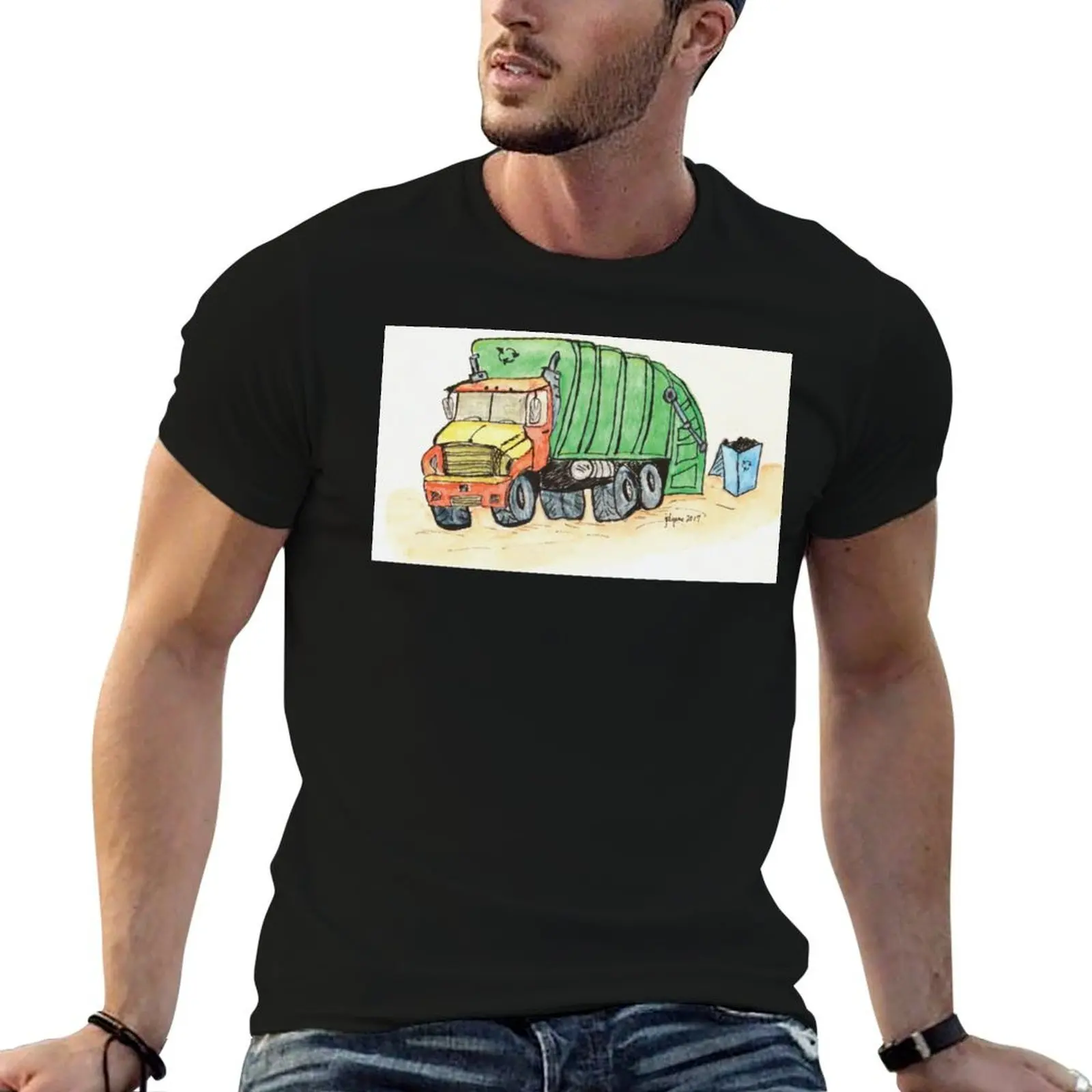 

Garbage Truck T-Shirt man t shirt cotton t shirt personalised t shirt man cotton T-shirt