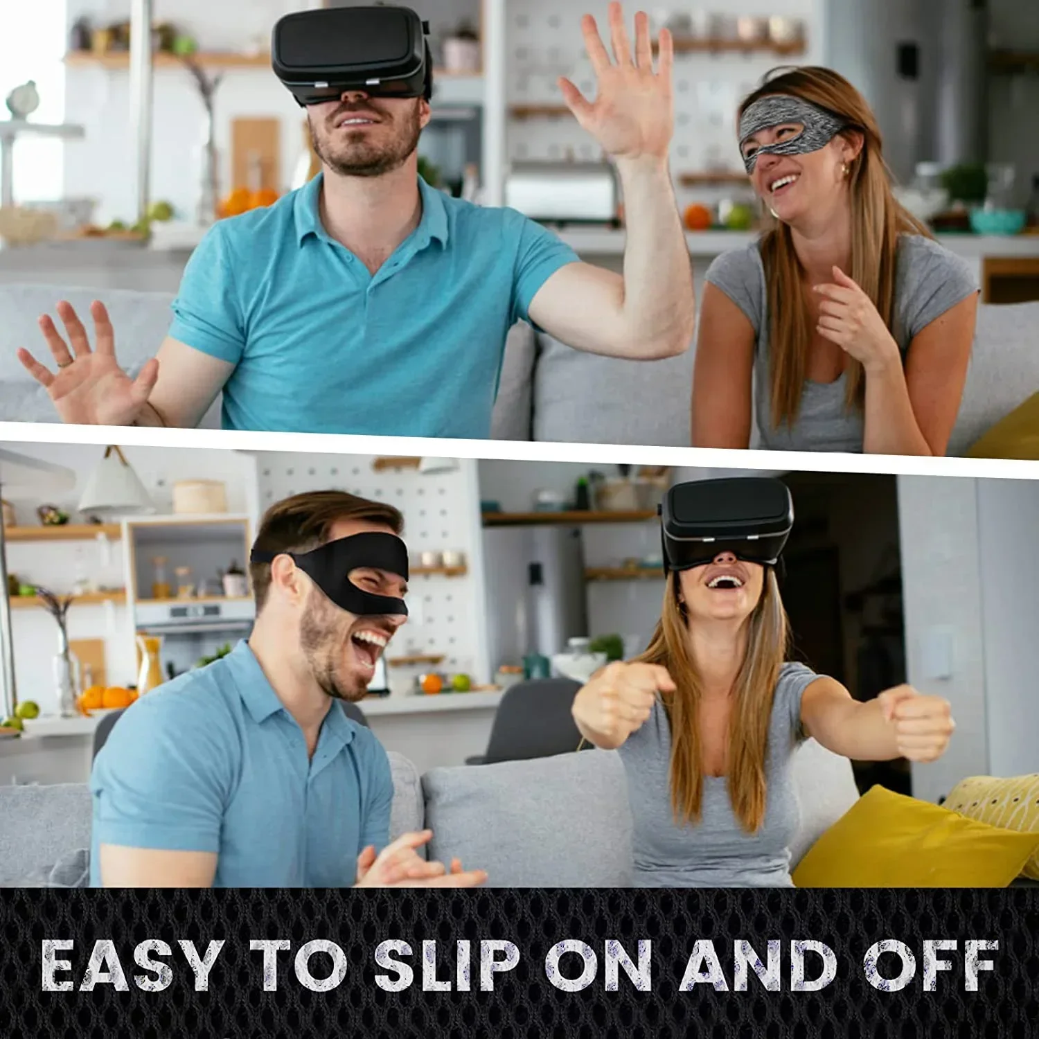 Eye Mask For Meta Oculus Quest 2 Sweat Band VR Glasses Cover Breathable Virtual Reality Headset For Mate Quest 3/3S Accessories view 5