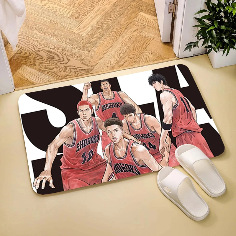 Anime S-Slamm D-Dunk Home Carpet Entrance of House Aesthetic Room Decoration Bath Mat Rugs Carpets Kitchen Rug Balcony Foot Door