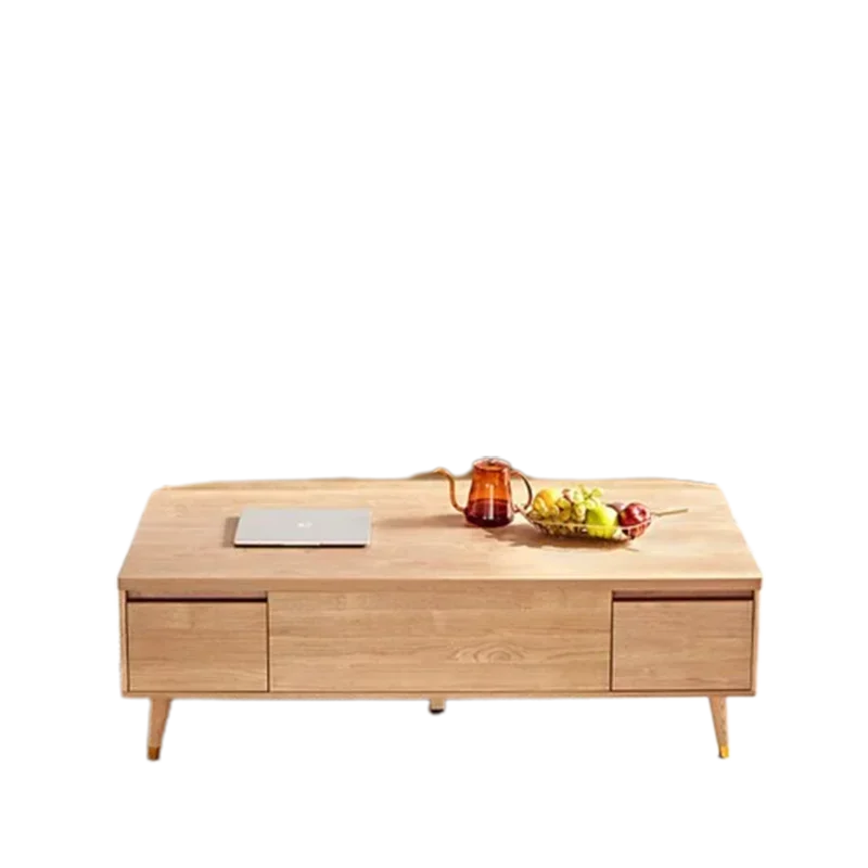 Mesa de centro de madeira de luxo nórdico minimalista moderno mesa de centro multifuncional minimalista mesa auxiliar móveis para casa