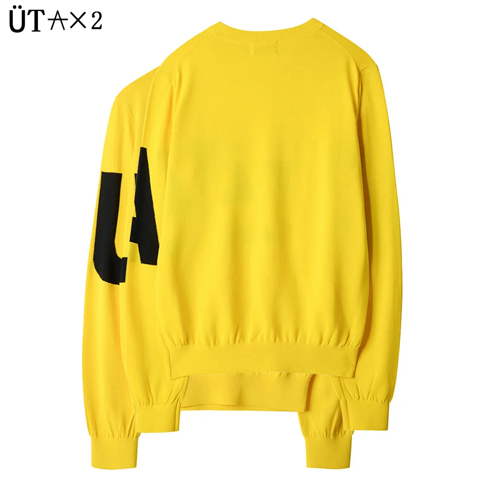 New Trendy Brand Men's Pullover Versatile and Warm Autumn Sportswear Golf Luxury Brand Knitted Sweater Simple