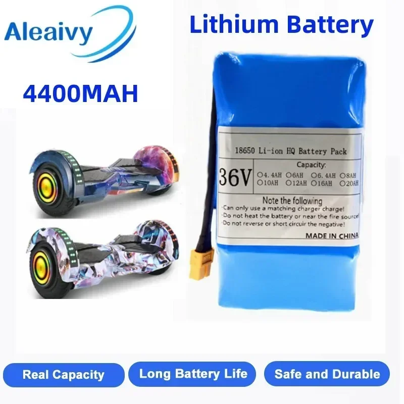 

New upgrade 36V 4400mAh 10s2p Lithium Rechargeable Battery,True for Electric Self-balancing Scooter HoverBoard Unicycle