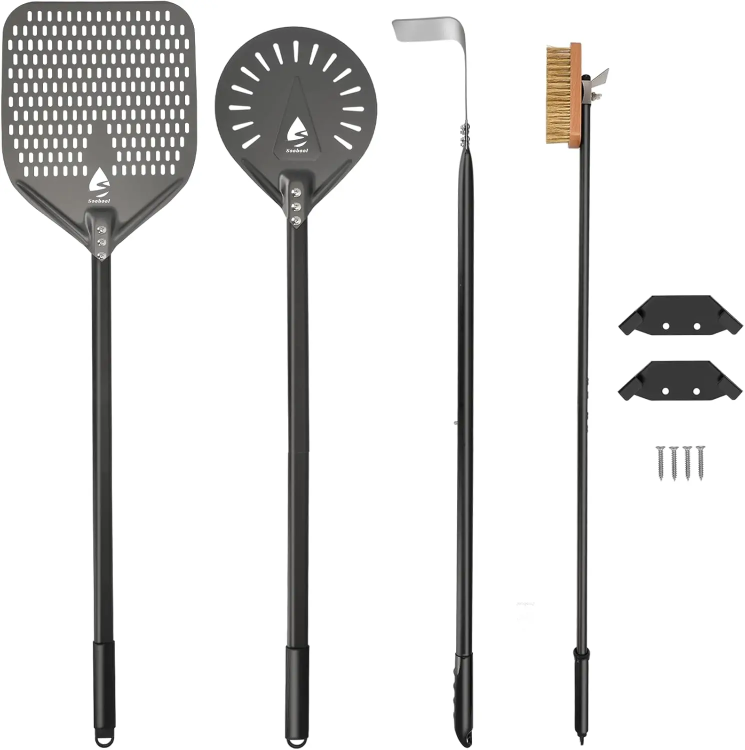 

Комплект духовки из 4 предметов (расширенная версия) Токарная пилинг 9-дюймовая перфорированная пилинг 12-дюймовая 40-дюймовая алюминиевая ручка