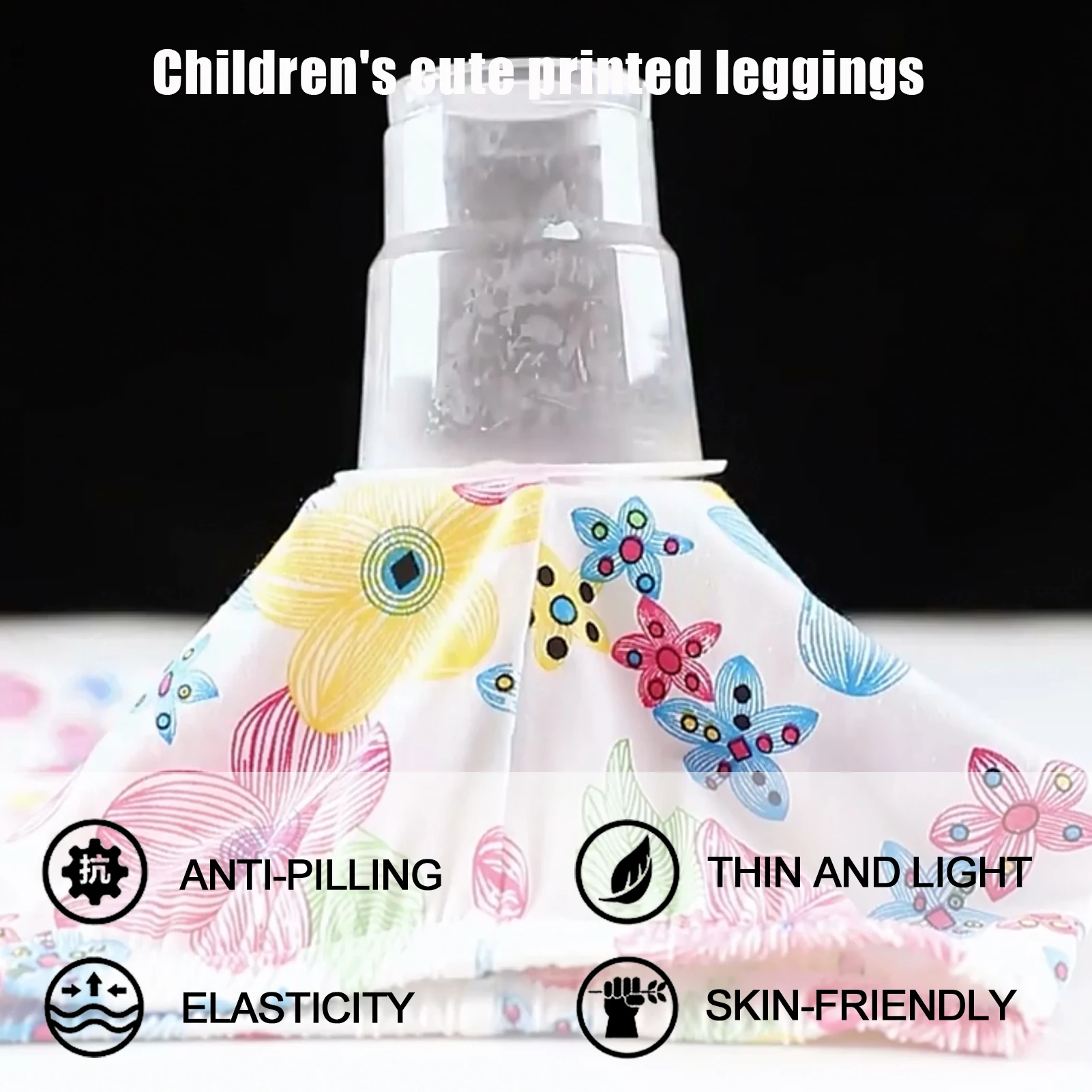 Girls Printed Leggings,Thin Kids Summer Tight,Stretch Slim Pants,Kids Yoga,Athletic Highly Elastic Trousers,Teens Casual Bottoms