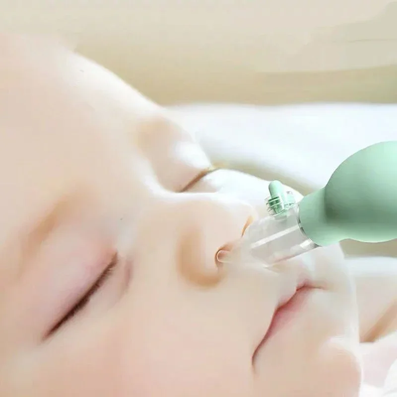 Baby Nasal Aspirator Nose Aspirator Vacuum Suction Kit Nose Cleaner with Soft Silicone Nozzle Anti-Backflow Snot Remover