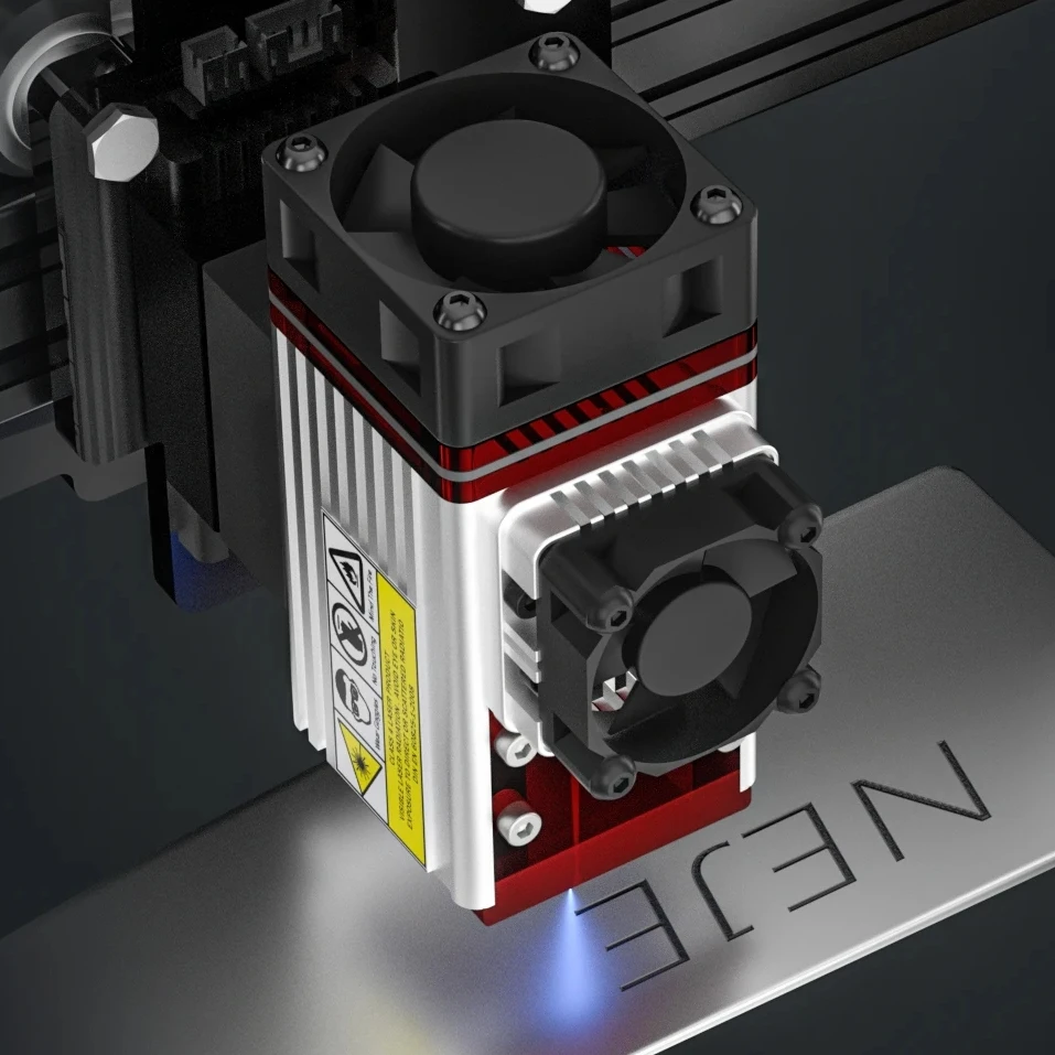 

Диодный лазерный модуль A40640 мощностью 12 Вт с лазерной головкой PWM NEJE мощностью 450 нм для гравировки дерева, кожи и нержавеющей стали.