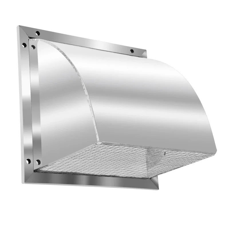 304 stainless steel exterior wall windshield rain cover out of trend kitchen exhaust fan exhaust fan row trend cap square