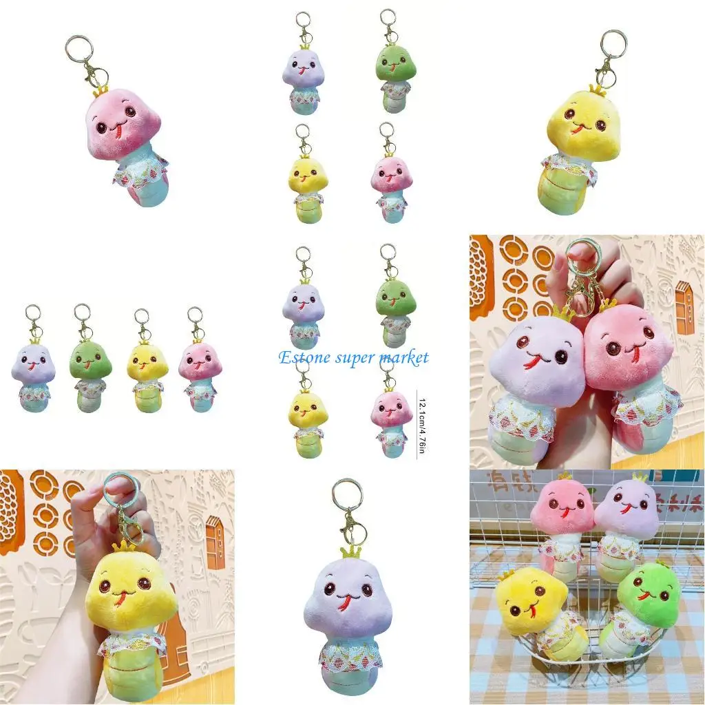 

090B Adorable Keychain Snake Sweet Doll Toy Chinese New Year Giveaway Gifts