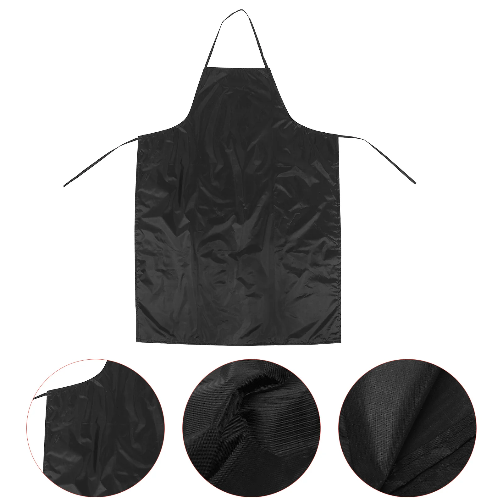 Waterproof and Oilproof Apron Resistant Dish Washing Large Household Cleaning Aprons Work Polyester Taffeta Coated Fabric