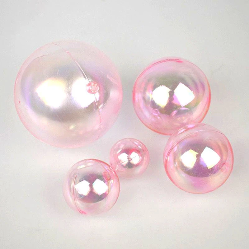 10 Uds bola colorida pastel Topper globo transparente Cupcake decoración DIY para fiesta de cumpleaños boda