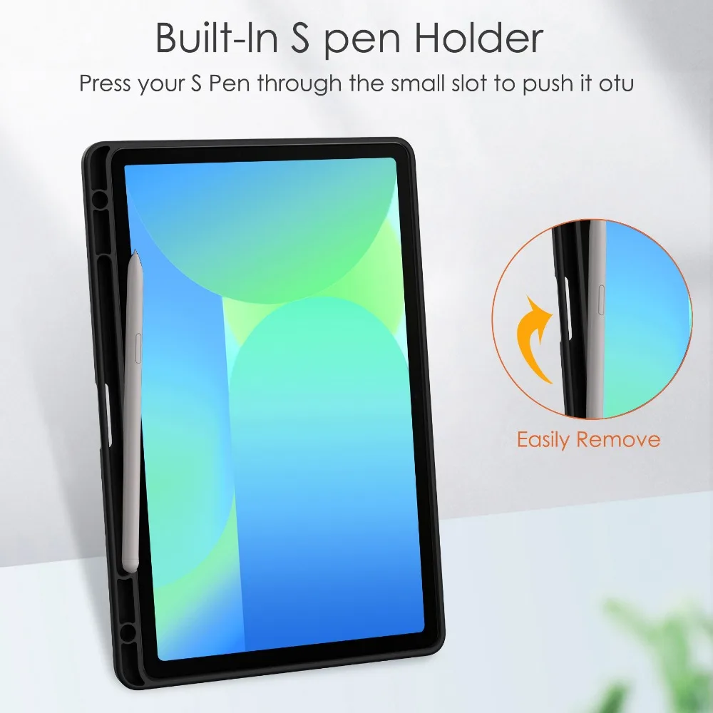 For Samsung Galaxy Tab S10 FE 2025 SM-X520 X526B With Pencil Holder Case For Galaxy Tab S10 FE / S9 FE 10.9 inch Tablet Cover
