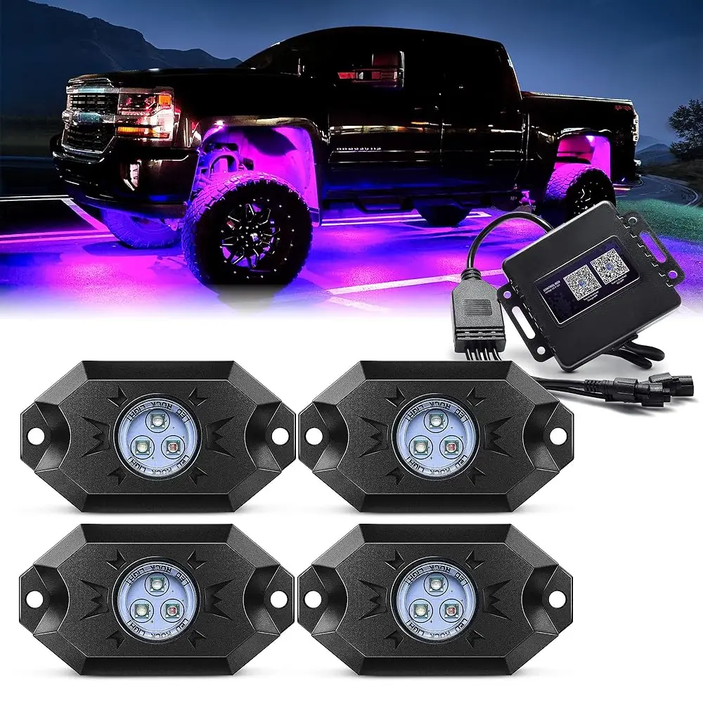 

Беспроводной контроллер MICTUNING CM 4 Pods RGB, неоновые LED лампы с дистанционным управлением через приложение для прослушивания музыки