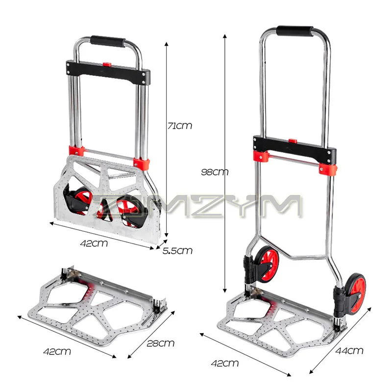 Folding Hand Truck Free Installation Pulling Good Trailer Pulling Luggage Convenient Hand Puller Climbing Cart For Home Shopping