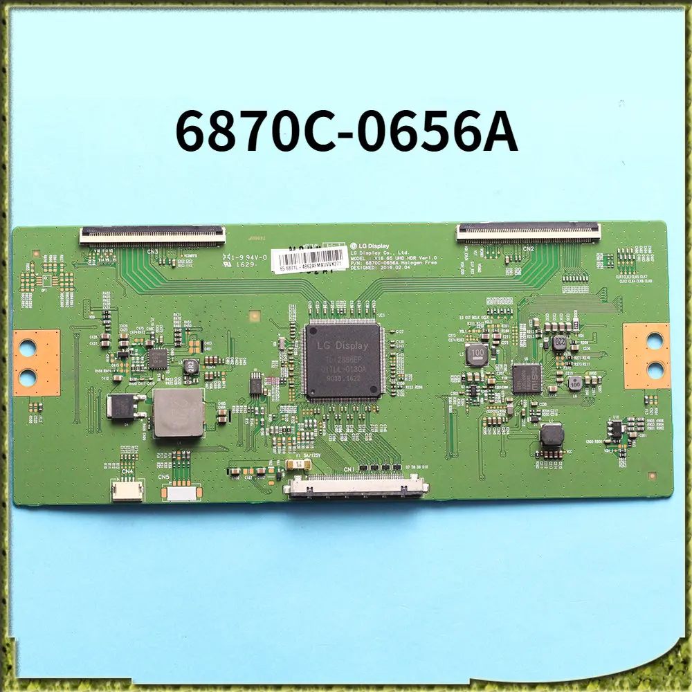 

6870C-0656A V16 65 UHD HDR Ver1.0 Original T-con Board for 65 Inch TV Good Test 6870C 0656A V16 65 UHD HDR Ver1.0 6871L-4862A