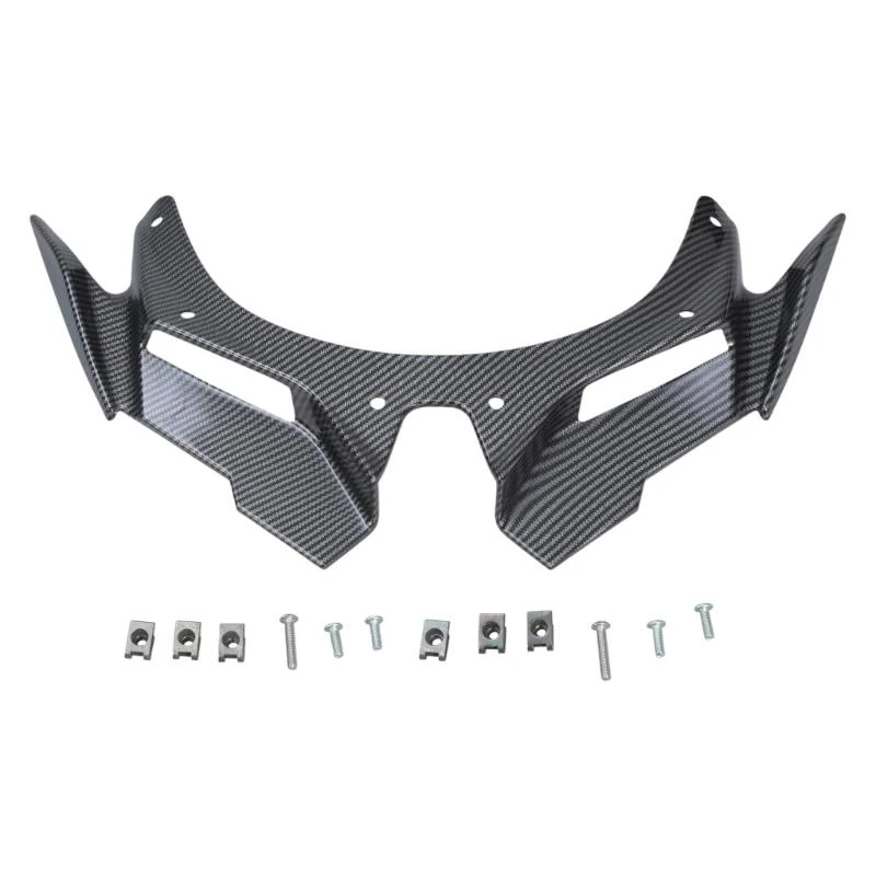 

E7CA ABS Molded Wing Cover Wind Resistant Front Fairing Winglets Motorcycle Accessories Easy to Install for ZX4R ZX25R