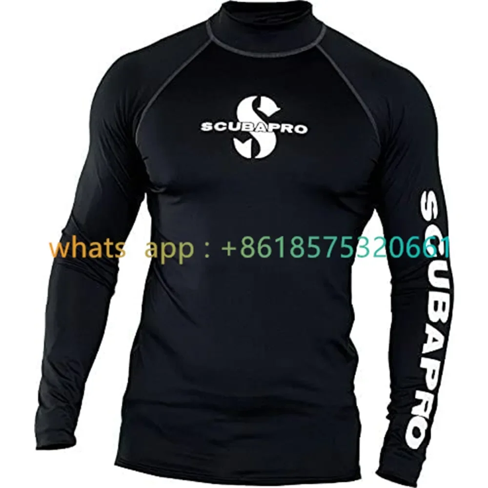 Mens Rash Guard Surfing Suit Uv Sun Protection Long Sleeve Diving Suits Quick Dry Swimming Tight Surf Sport Clothes Rash Guards