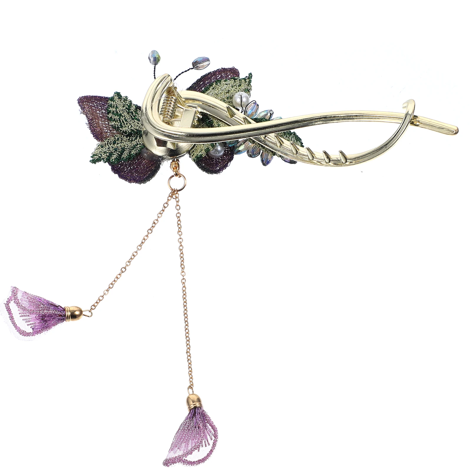 

Butterfly Hair Clip Tassel Lightweight Metal Barrette Decorative Hair Accessories for Women Daily Wedding Party