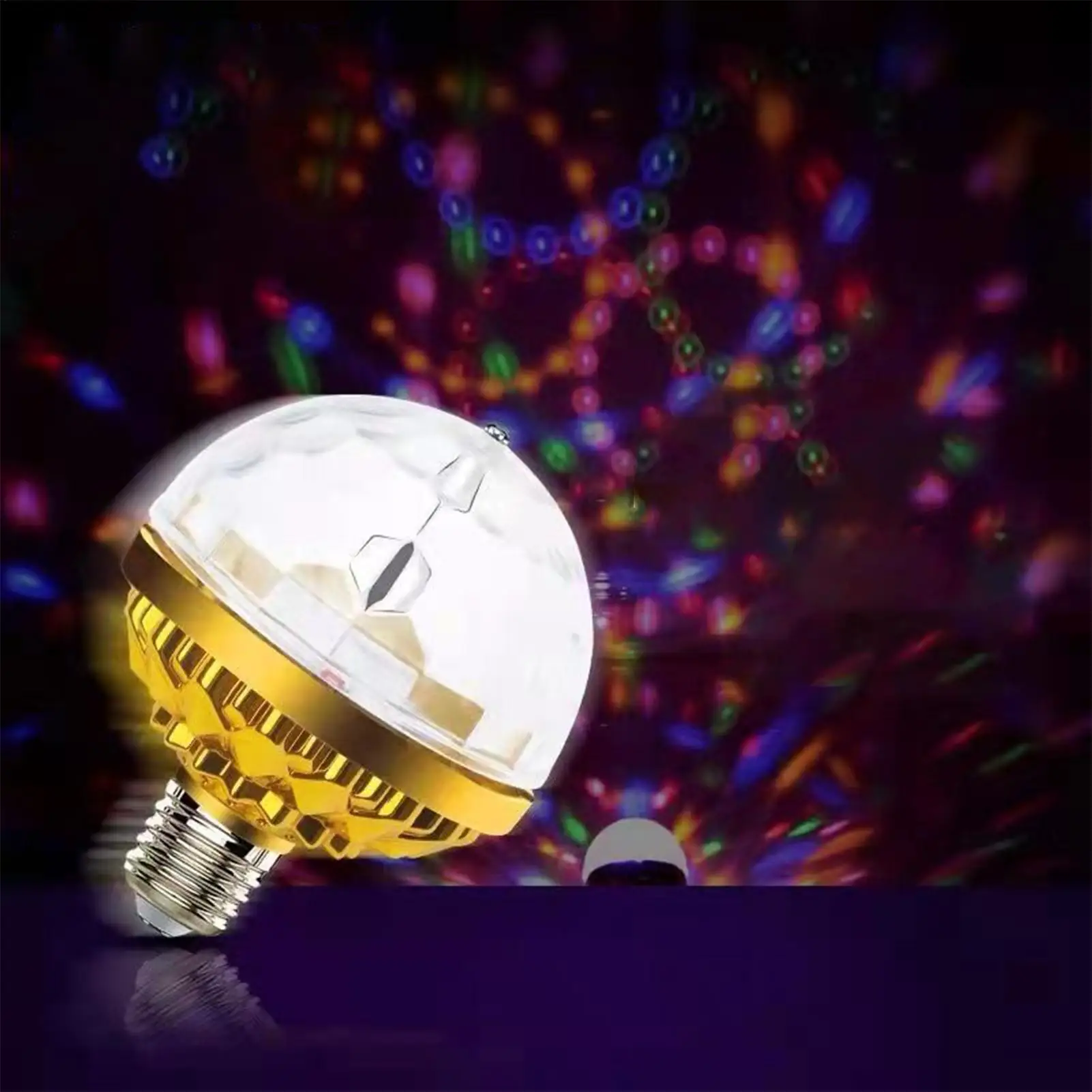 

E27 сценический светильник, красочный маленький волшебный шар, вращающийся светодиодный сценический светильник, лампа для DJ Disco, окружающий свет, товары для вечеринок