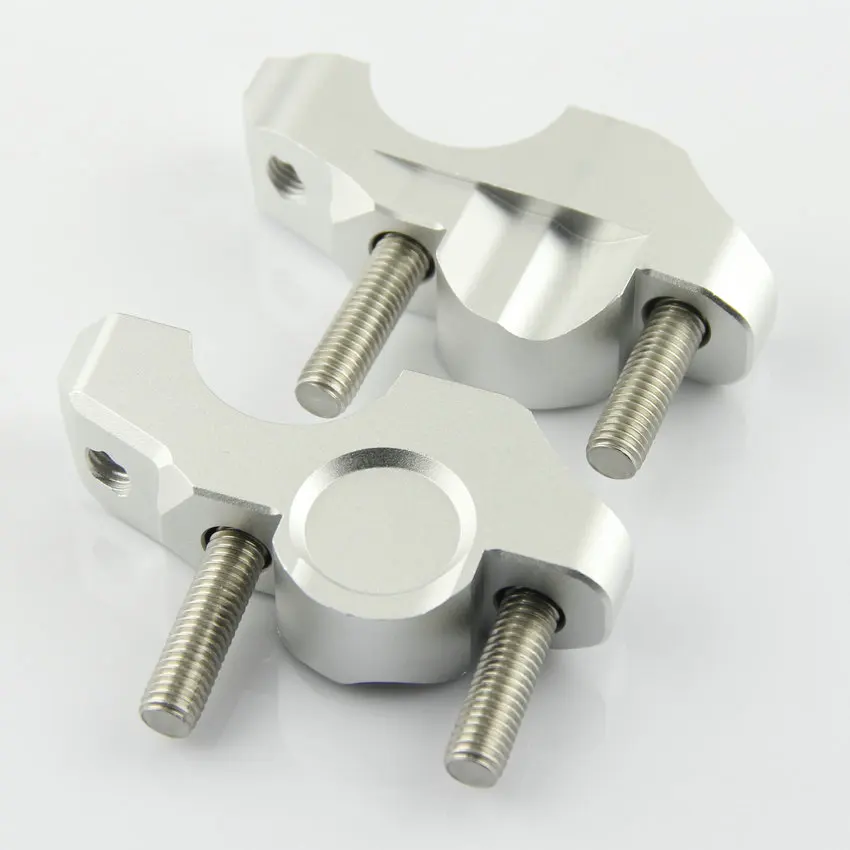 

Серебристые крепления руля с приподнятым профилем для BMW S1000R 2015-2017, аксессуары для мотоциклов, рукоятки для мотоциклов