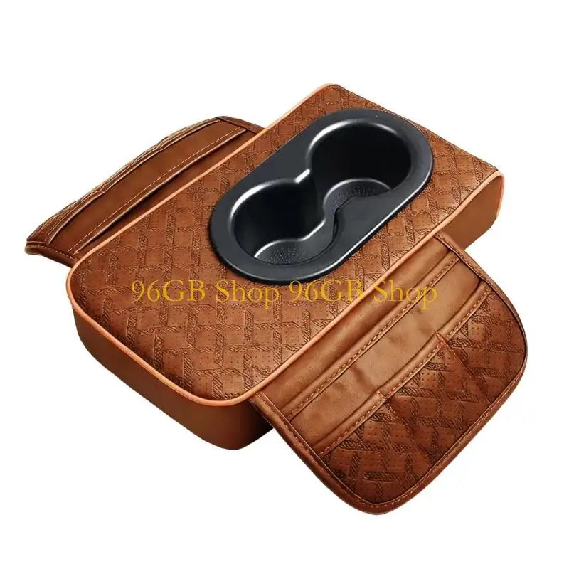 96GB Car Accessory Center Armrest Box for Escape 2013-2025 Leather Including Cup Holders and Storage Compartments