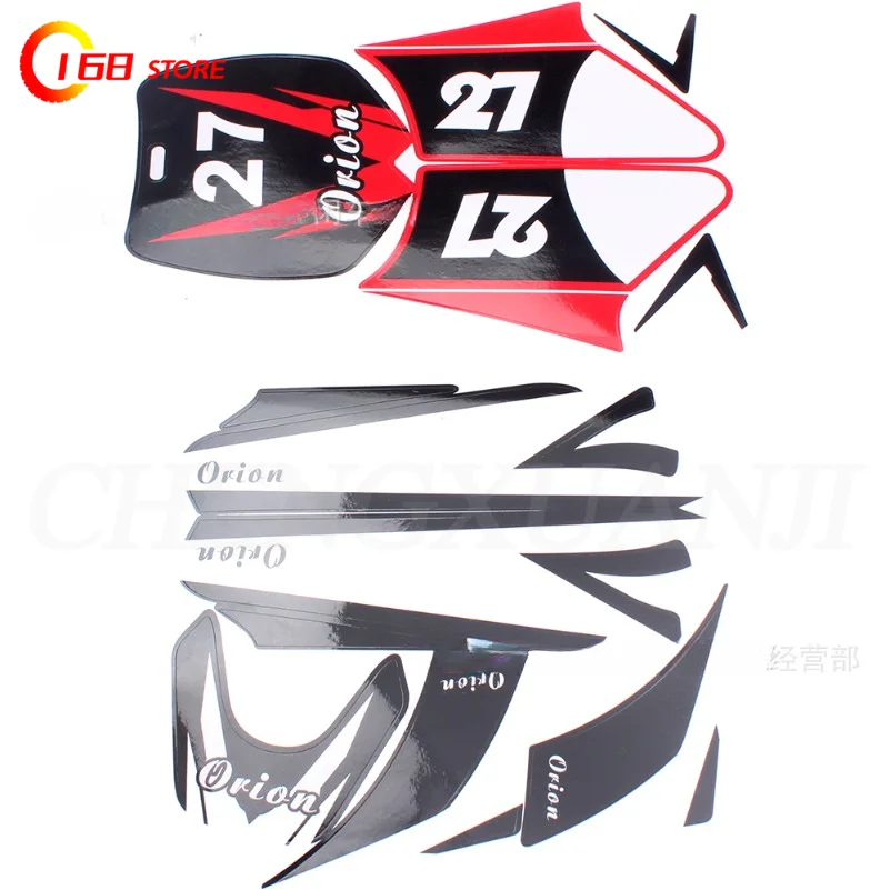 Full car decal stickers For Small Apollo Mini Moto Kids E-bike Dirt Pit Bike 47cc & 49cc