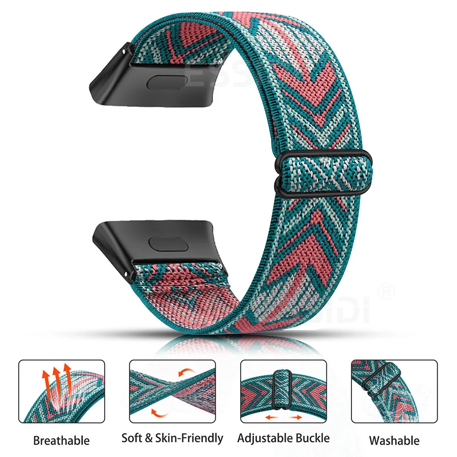 Essidi Elastic Nylon Band For Xiaomi Redmi Watch 3 Sports Braided Bracelet Strap Loop For Redmi Watch 3 Replacement