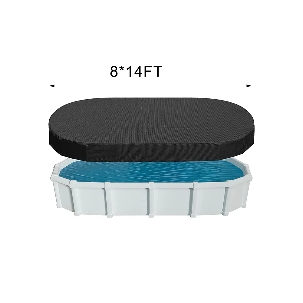 غطاء حمام السباحة البيضاوي الشمسي، غطاء حمام السباحة المستطيل، صيانة حمام السباحة، حماية الشتاء، خياطة عالية الجودة، تصميم مقاوم للماء