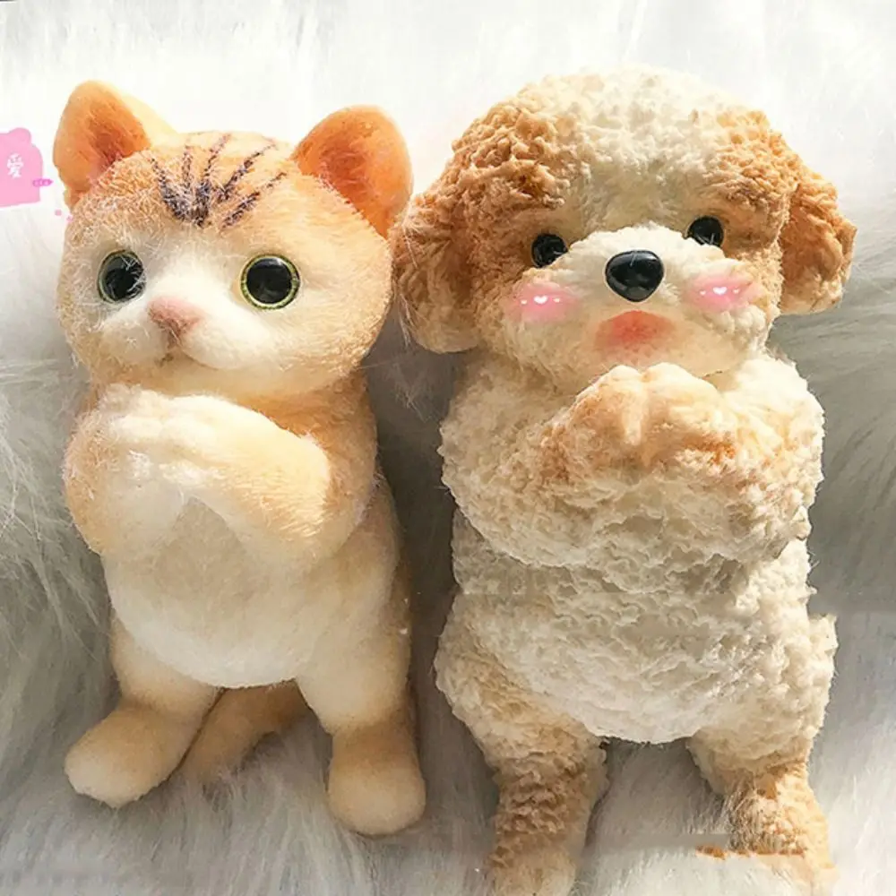 Slow Rebound Big Cat Doll Squeeze Toy Cartoon Animal Simulation Cat Squeeze Toys Mini Colorful Cat Fidget Toy for Kids