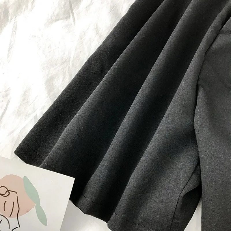 Szorty Damskie Ulzzang Biurowa Dama Prosty Design Popularne Jednolite Wysoki Stan 2025 Uniwersalne Temperament Ins Lato Proste Eleganckie