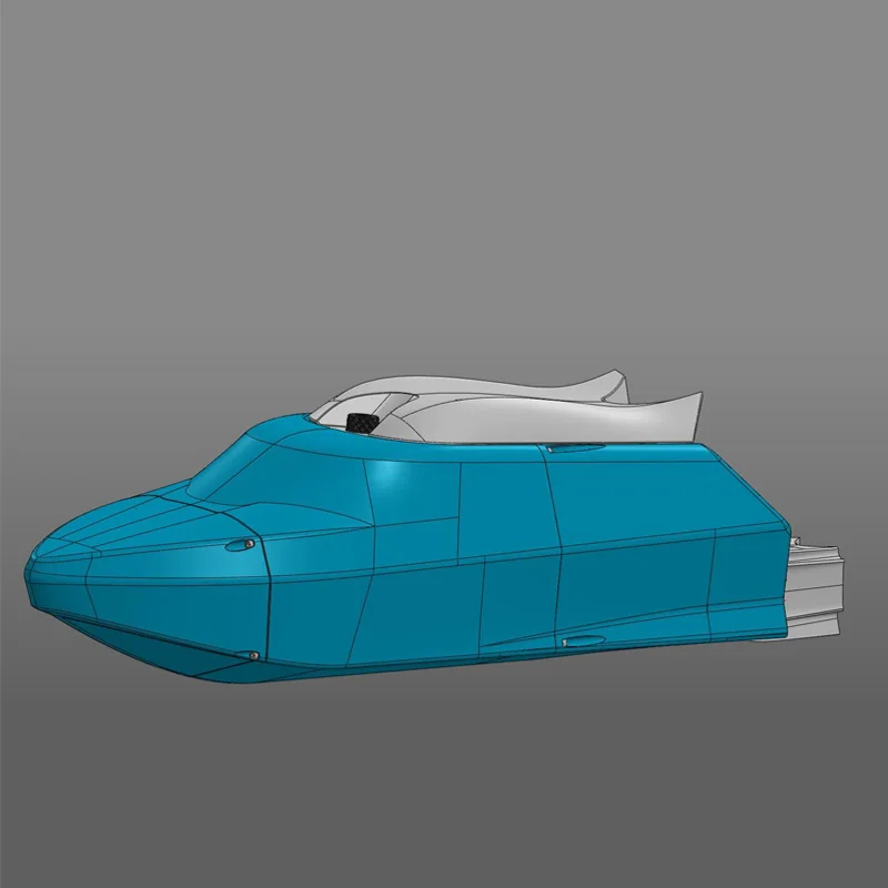 RC Jet Boat 54CM High SpeedBoat Model Kit DIY Boat Model Toy Remote Control Racing Yacht Kit 3D Printed Soft Shell Jet Pump Boat